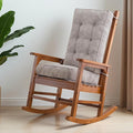 HIGOGOGO Rocking Chair Cushion with Corduroy Cover (Without Chair), 46 x 18 Inch Supportive Cushion, Overstuffed Chair Cushion,Grey