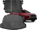 Backrest Mats & Cargo Liner Compatible for 2022-2025 Toyota Corolla Cross Trunk Mat seat Back Cover for Corolla Cross 2022-2025 Accessories (Only Fit SUV FWD Gasoline)