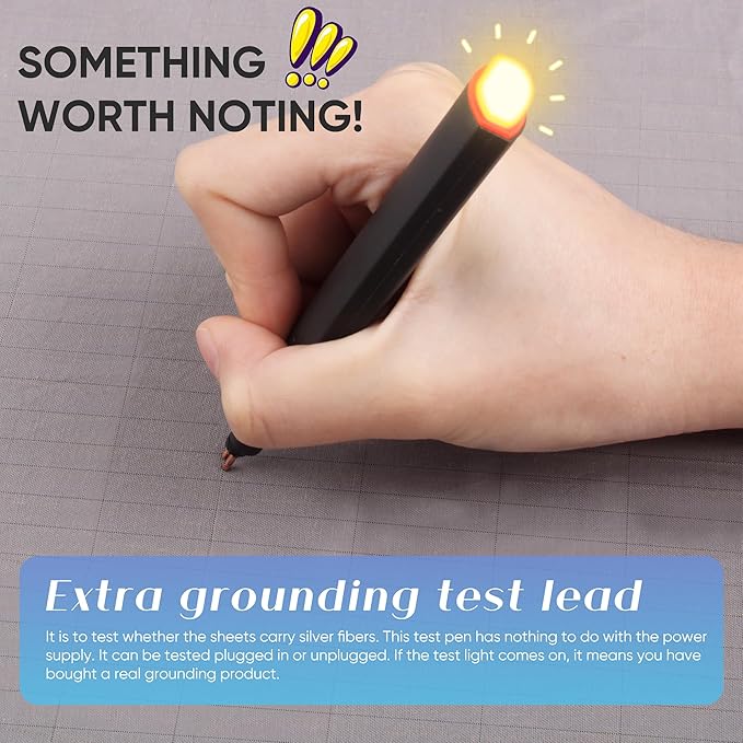 Grounding Sheet Queen Size - 95% Organic Cotton + 5% Pure Silver Fiber, Earth Connected Bedding (60"x 80"x 13" White) Fitted with Cord
