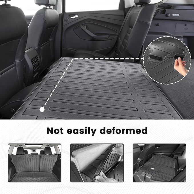 Backrest Mats Compatible for 2013 2014 2015 2016 2017 2018 2019 Ford Escape Back seat Cover All-Weather Rear seat Protectors for 2019 Ford Escape Accessories