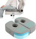 HOMBYS Piriformis Seat Cushion for Sitting, Double-Layer Foam Sciatica Seat Cushion with Coccyx Cutout for Tailbone, Hip Pain Relief, Butt Pad for Long Sitting for Office Chair, Car(Gray)