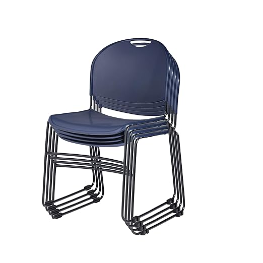 OEF Furnishings Multi-Purpose Ultra Compact Stack Chair (4 Pack)