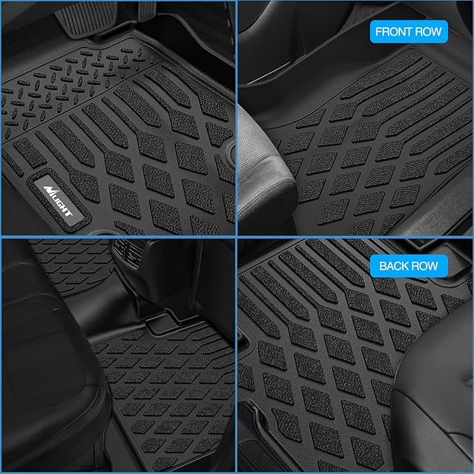 Nilight TPE Floor Mats for Toyota 4Runner 7 Seats Only 2025 2026 All Weather Custom Fit Heavy Duty Floor Liners