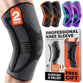 DR. BRACE ELITE Knee Brace with Size Stabilizer (2 Pack) Knee Brace for Women & Men, Workout, Sports, Daily Knee Compression Sleeve for Maximum Knee Pain Support & Fast Recovery (Pluto, X-Large)