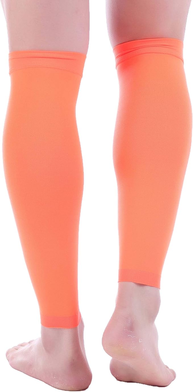 Doc Miller Compression Calf Sleeve for Men & Women – 20-30mmHg Graduated Support for Running, Shin Splints, Calf Strain – Knee High, Small to 6XL Plus Size