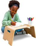 LAPGEAR Bentwood Floor Lap Desk for Kids - Children's Portable, Durable, Learning & Educational Activity Desk for Homework, Crafts, Play - Sturdy Natural Birch Wood - Style No. 21007