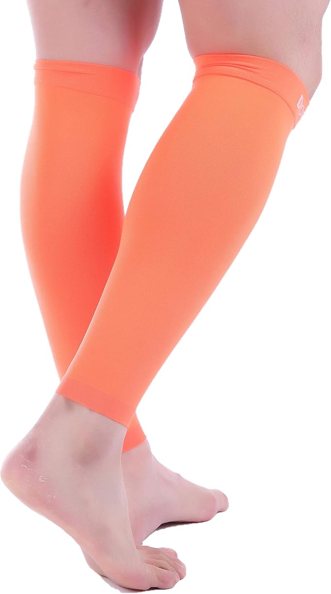 Doc Miller Compression Calf Sleeve for Men & Women – 20-30mmHg Graduated Support for Running, Shin Splints, Calf Strain – Knee High, Small to 6XL Plus Size