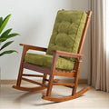 HIGOGOGO Rocking Chair Cushion with Corduroy Cover (Without Chair), 46 x 18 Inch Supportive Cushion, Overstuffed Chair Cushion,Green