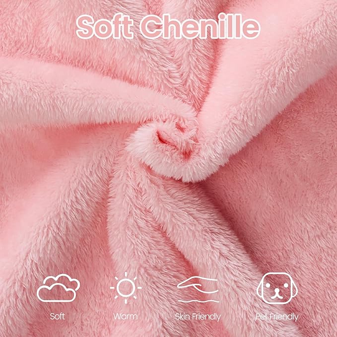 Orynveela Convertible Folding Sofa Bed, 71” Single Size Floor Sleeper Couch, Chenille Full Foam Futon Loveseat for Living Room Bedroom, No Assembly Required (Pink)