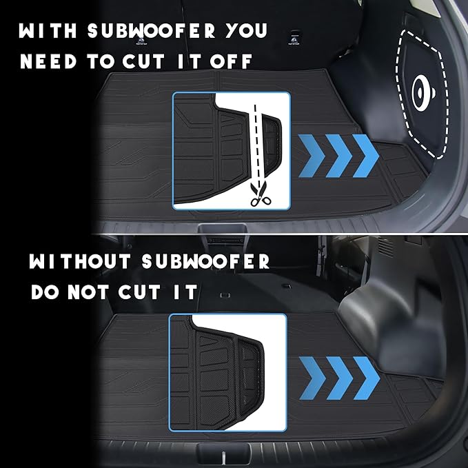 KARPAL Floor Mats Fit for Hyundai Tucson 2022-2025 2026 (Not Fit Hybrid & PHEV), All Weather TPE Car Mats Cargo Liners Guard Accessories, 1st & 2nd & Cargo Liners
