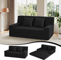 MeMoreCool Corduroy Folding Sofa Bed Queen – Convertible 2‑in‑1 Futon Couch | Foldable Foam Sleeper with Detachable Pillow, Machine‑Washable Cover & Space‑Saving Design for Living Room or Guest Room
