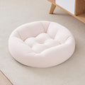Floor Pillows for Adults, Meditation Cushions, 22x22x6 Inch Large Round Sitting Cushion Living Room Memory Foam Pillow for Sitting (1, Beige, 22x22x6 Inch)
