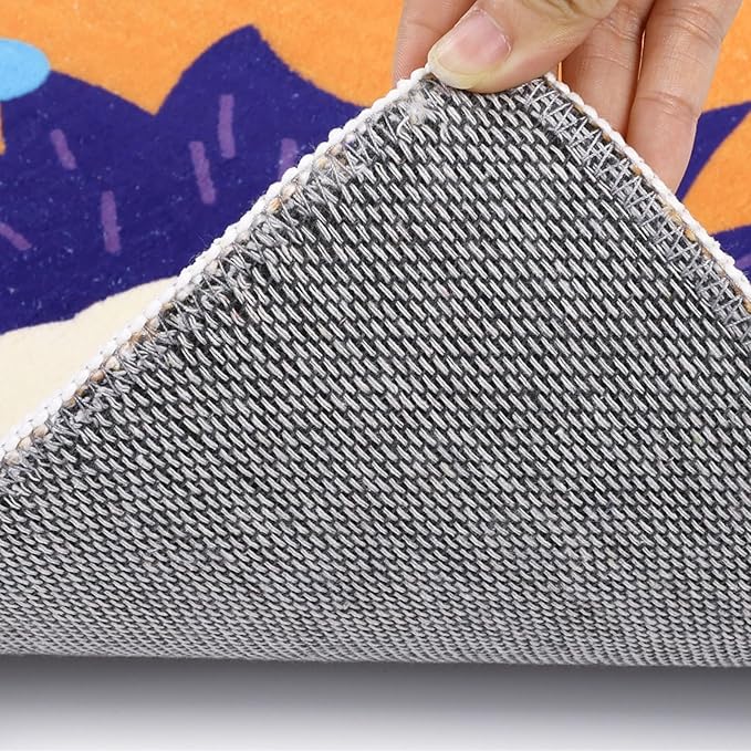 HiiARug Crazy Carpet Circle Seats,18x18Inch Classroom Sitting Dots,20pcs Carpet Spots Flexible Floor Cushions Seat for Kids Playroom Preschool, Daycare,Elementary