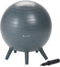 Gaiam Kids Stay-N-Play Children's Balance Ball - Flexible School Chair Active Classroom Desk Alternative Seating Built-In Stay-Put Soft Stability Legs, Includes Air Pump