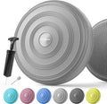 FITMIND Inflated Wobble Cushion,Circular Non-slip Texture for Comfortable Sitting,Extra Thick Dyna Disc with Pump for Core Strength,Wiggle Seat to Improve Posture,Fitness,660lb Load Capacity