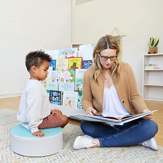 ECR4Kids SoftZone Colorful Stump Stool Set, Flexible Seating, Contemporary, 3-Piece