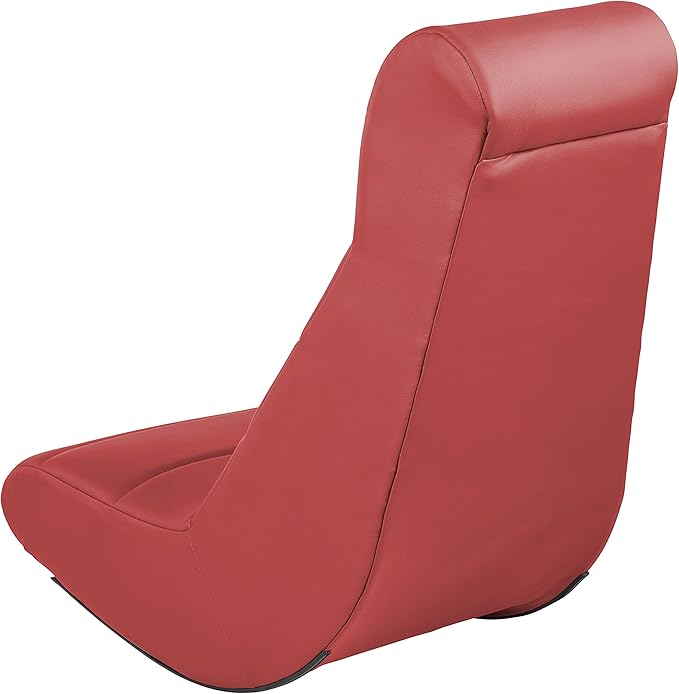 Factory Direct Partners 10489-RD Soft Ergonomic Horizontal Soft Video Rocker - Great for Reading, Gaming, Meditating, or TV for Kids Teens and Adults - Red