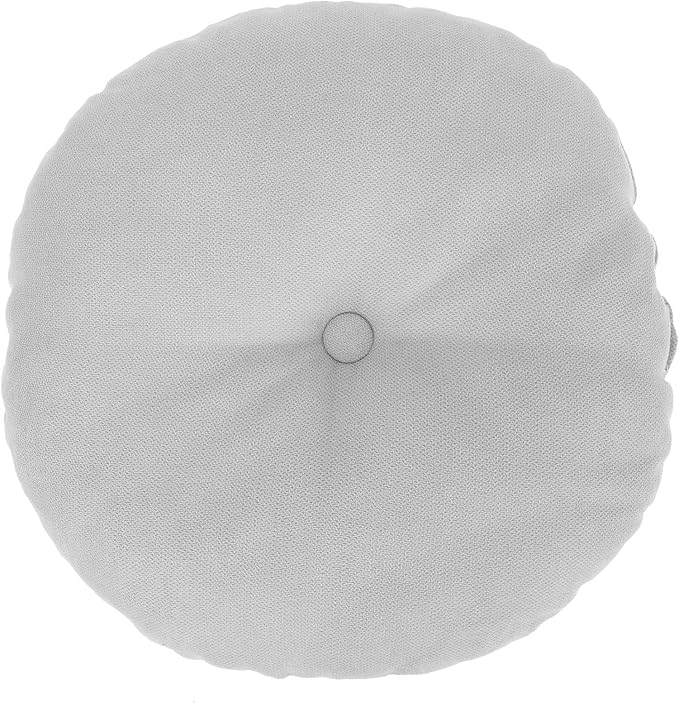 Japanese Style Floor Cushion Tatami Seat Mat Small Light Gray Cotton Meditation Pillow Comfortable Floor Seating Cushion for Living Room and Bedroom