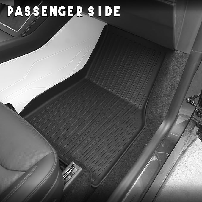 KARPAL Floor Mats for Tesla Model Y Juniper 2025 2026 (5 Seat), All Weather TPE Floor Liners Front & 2nd Row, Model Y Juniper Accessories 3PCS