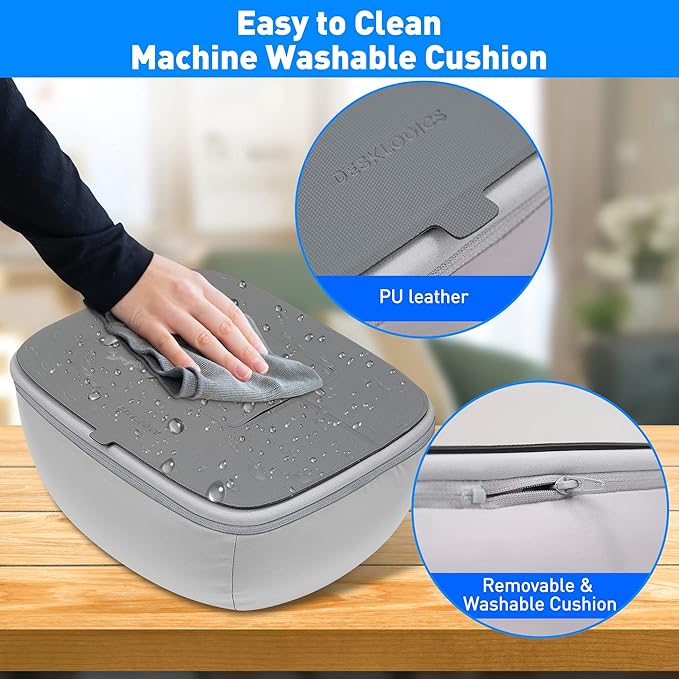 Lap Desk with Cushion - Ultra-Thick, CoolFoam 7 to 14.2 inch Laptop Tablet Stand - Washable Lycra Lap Pad Pillow Desk iPad Stand Phone Holder for Bed, Couch, Sofa, Home, Office, Gift Ideas
