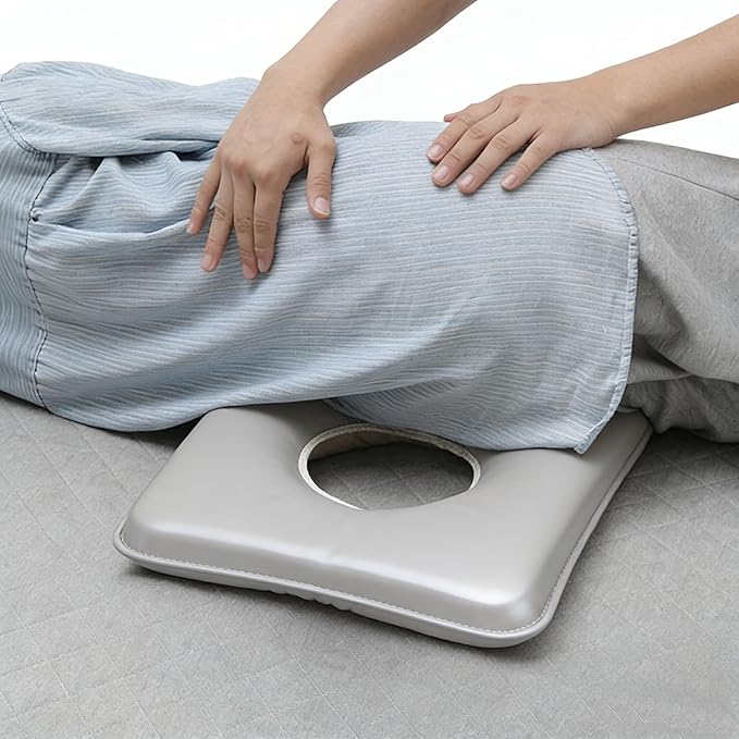 Donut Seat Cushion for Pressure Relief - Bedridden Elderly Pressure Pad for Bed Sores, Post-Surgery & Wheelchair Use, Orthopedic He