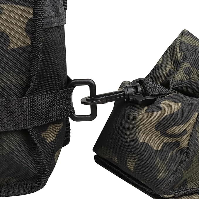 Twod Outdoor Shooting Rest Bags - Target Sports Bench Rest with Front & Rear Support SandBag Stand Holders for Gun Rifle Shooting Hunting Photography - Unfilled