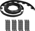 Gardzen 1.5" x 20' Landscape Edging Kit, Garden Edging Coil Comes with 24 Pcs Spikes, No Dig Lawn Border Design