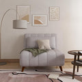 Artdeco Home 40" W Convertible Futon Chair with Matching Pillow(s) for Small Space Living Room and Apartment (Springfield, Moonlight)