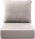 Luxury Outdoor Seat Cushion Set-22 x 24 x 6 Inch Outdoor Chair Cushions with Water Resistant & Removable Cover Outdoor Cushions for Patio Furniture Chair Sofa Couch