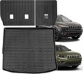 Compatible for 2014-2025 Jeep Cherokee Cargo Mat & Backrest Mats All Weather Seat Back Cover Cargo Liner for 2014-2025 Jeep Cherokee Accessories