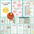 EXCOOL CLUB 24 Calming Corner Posters For Classroom Decor - Feelings Chart For Kids Ages 4-8, Feelings Poster Calm Down Corner Supplies, Elementary Classroom Must Haves For Teacher (11x17)