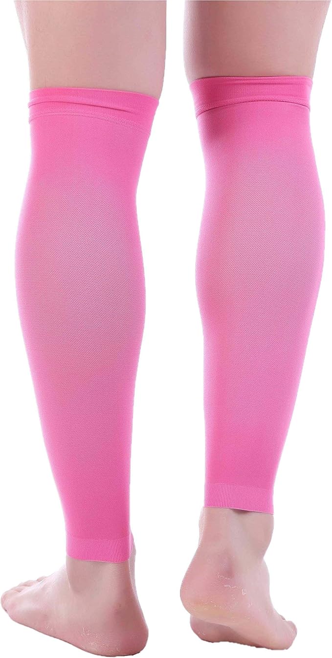 Doc Miller Compression Calf Sleeve for Men & Women – 20-30mmHg Graduated Support for Running, Shin Splints, Calf Strain – Knee High, Small to 6XL Plus Size