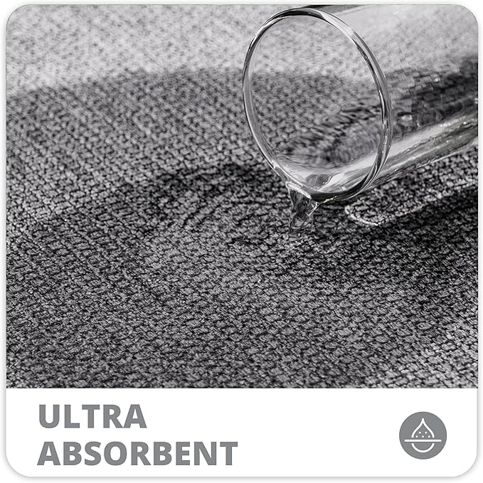 Bosap Bath Mat,Ultra Thin Bathroom Runner Rugs,Large Bath Mats for Bathroom,Quick Dry,Non-Slip,Machine Washable,Low Pile,Bath Rug,Shower Outside,Sink,Home Decor Accessories.Grey,1'5"x4'11"（17x59inch）