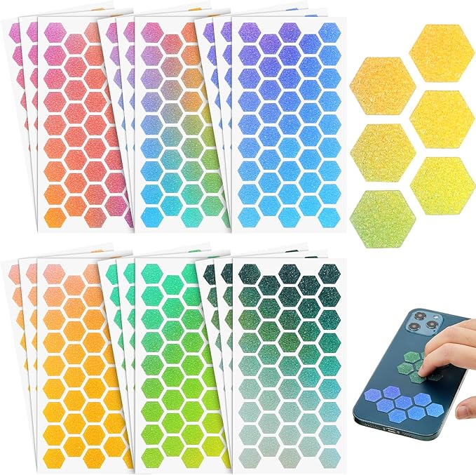 Gersoniel 18 Pieces Anxiety Sensory Stickers Textured Strips Toys Anti Stress Tactile Rough Sensory Strips Adhesives Anxiety Relief for Adults Teens Office Desk Classroom(Fresh Style)
