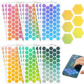 Gersoniel 18 Pieces Anxiety Sensory Stickers Textured Strips Toys Anti Stress Tactile Rough Sensory Strips Adhesives Anxiety Relief for Adults Teens Office Desk Classroom(Fresh Style)