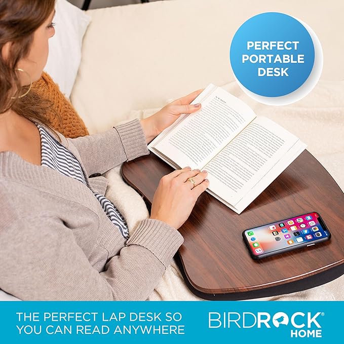 Sofia + Sam Oversized Memory Foam Lap Desk (Black) | Supports Laptops Up to 20 Inches