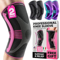 DR. BRACE ELITE Knee Brace with Size Stabilizer (2 Pack) Knee Brace for Women & Men, Workout, Sports, Daily Knee Compression Sleeve for Maximum Knee Pain Support & Fast Recovery (Orion, XXX-Large)