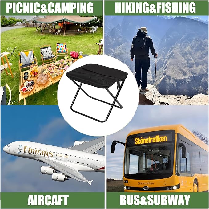 Small Portable Foldable Travel Pedal,Camping Stool Portable,11 in Ultra Light Mini Foot Rest,Suitable for Long Distance Flights,Cars,Subway, Compact Design for Enhanced Comfort(10.6 in)