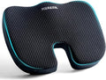 Mureon Seat Cushion for Office Chairs, Large Memory Foam Cushion for Car, Pressure Relief Ergonomic Chair Cushion with Non-Slip Cover for Soft Support for Hip All Day Comfort - Black