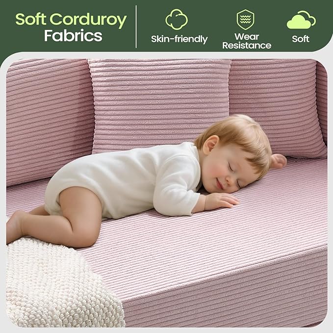 Multi-functionalcorduroy Sofa Bed, Crafted from Corduroy Fabric, is Ideal for Apartments and Living Rooms. Sleeper Sofa Couch Folding futon or Foldable Floor Convertible Floor Studio | Multi-functional