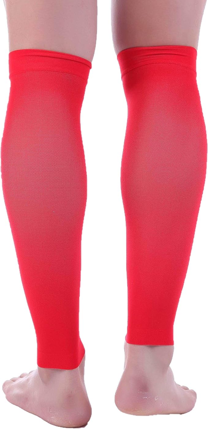 Doc Miller Compression Calf Sleeve for Men & Women – 20-30mmHg Graduated Support for Running, Shin Splints, Calf Strain – Knee High, Small to 6XL Plus Size