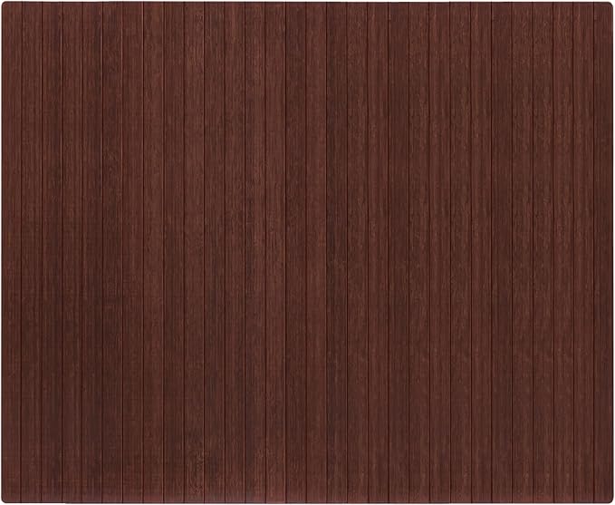 Anji Mountain Office Chairmat Thickest & Sturdy Bamboo Chairmats Highly Premium Quality Anti-Slip Heavy Duty for Multi-Purpose Hardwood Floor Office & Home Floor Protector Office Chair mat-5mm Thick