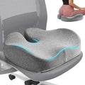 Seat Cushion for Office Chair for Wide Hip & Thigh with Firm Support, Thickened Memory Foam Sciatica Pain Relief Pillow for Proper Posture, Ergonomic Tailbone Pain Relief Cushion for Car Seat, Home
