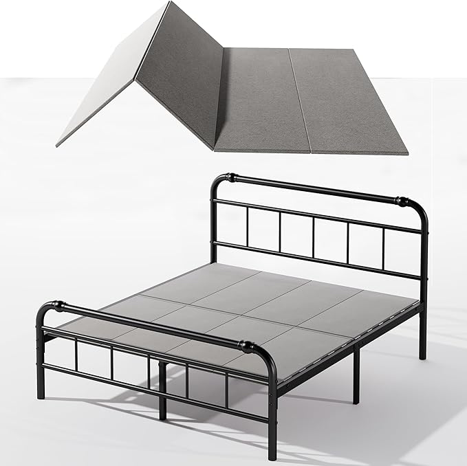 Bedsnus Bunkie Board Queen, Queen Size Bunkie Boards(78"x56"), Heavy Duty Reinforced Bed Boards, 8mm Under Mattress Support Bunkieboard, Folding Spring Box, Low Profile Bed Support