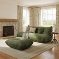 Bean Bag Chair for Adults,Armless Fireside Chair Comfy Corduroy Lazy Floor Sofa,Lounge Chair Lazy Sofa Couch Memory Foam Bean Bag for Living Room, Apartment Office,(Olive Green)