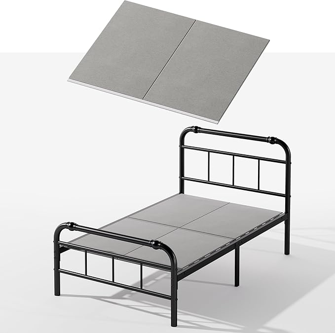 Bunkie Board Twin, Universalsupport Board With Anti-Sag Design For Metal Bed Frame, Platform Beds, Sleeper Sofa And Pull Out Couches, 74"x36" Bunkieboard, Easy Assembly Folable Bed Support Slats