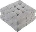 LYLNBYWK Meditation Floor Cushions Set of 2, Thickened Floor Pillow for Adults, Large Square Pillows Seat Cushion for Tatami Living Room Yoga, Memory Sponge Block Added, 22x22 Inch, Grey