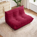 Selyteramy Bean Bag Chairs for Adults, Giant Bean Bag Chair Sofa with Memory Foam, Comfy Beanbag Loveseat Lazy Sofa for Living Room, Bedroom, Apartment, Red