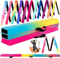 MARFULA 6 FT / 8 FT / 9 FT Folding Gymnastics Beam Foam Balance Floor Beam - Extra Firm - Suede Cover - Anti Slip Bottom with Carry Bag for Kids/Adults Home Use