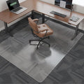 tixpol Office Chair Mat for Carpet, 50" x 60" Large Chair Mat for Carpeted Floors, Non-Slip Carpet Protector Floor Mat with Spikes, Heavy-Duty Under Desk Mat for Home Office and Gaming Chairs (Clear)